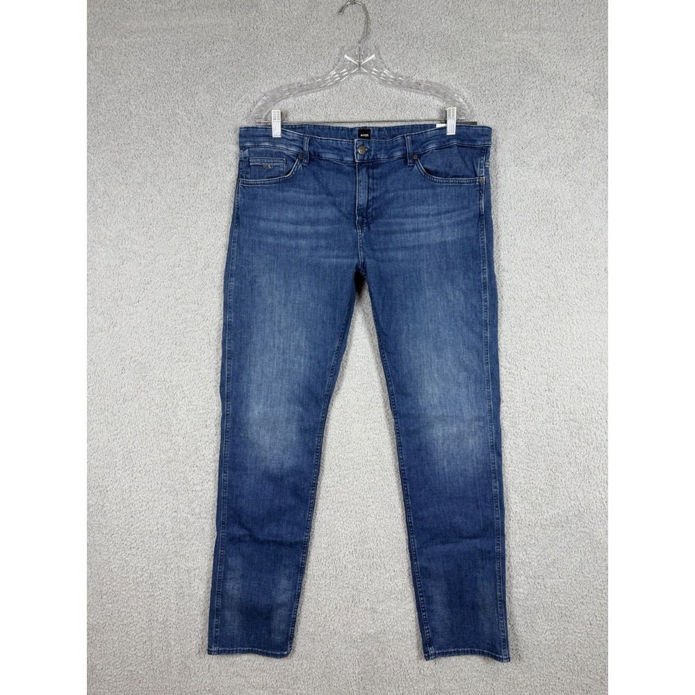 Hugo Boss Delaware Jeans Mens 38x34 Slim Fit Organic Cotton Cashmere Touch Denim